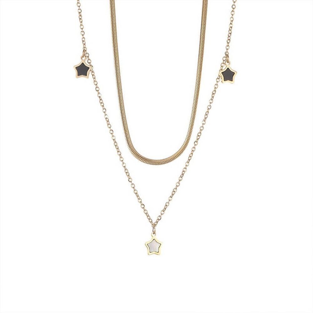 Fashion Star Titanium Steel Enamel Womens Bracelets Necklace